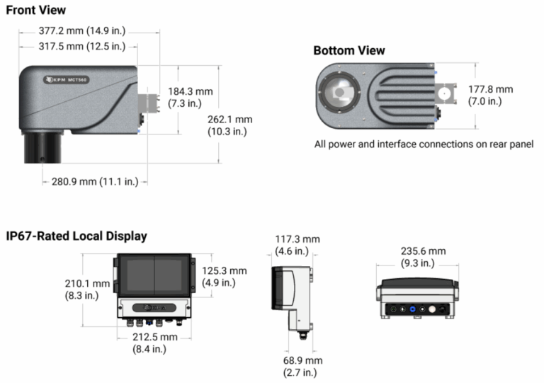 MCT560 online NIR analysaattori 11 MCT560 mitat