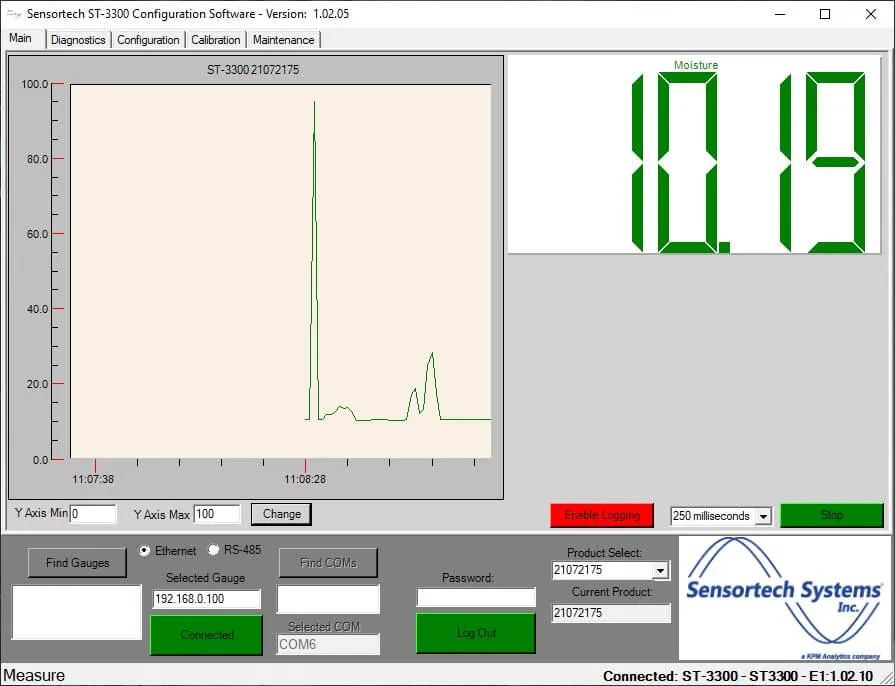 ST-3300 online RF kosteusanalysaattori 9 ST 3300 3 s1